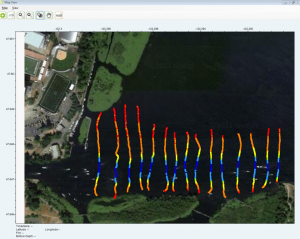 BioSonics Echo Sounder Transects for Mapping Aquatic Plants