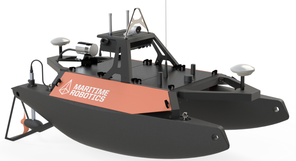 Maritime Robotics Otter USV integrated with BioSonics MX Aquatic Habitat Echosounder