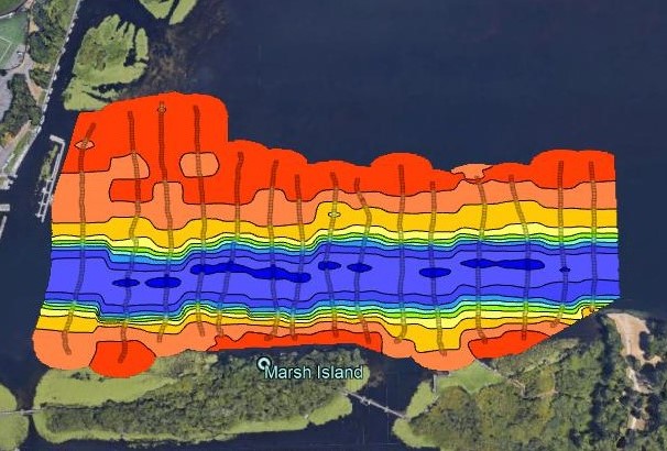 Visual Aquatic Bathymetry Transects