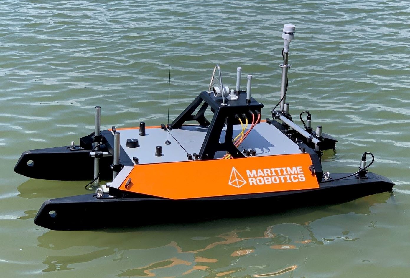 Maritime Robotics Otter USV integrated with BioSonics MX Aquatic Habitat Echosounder